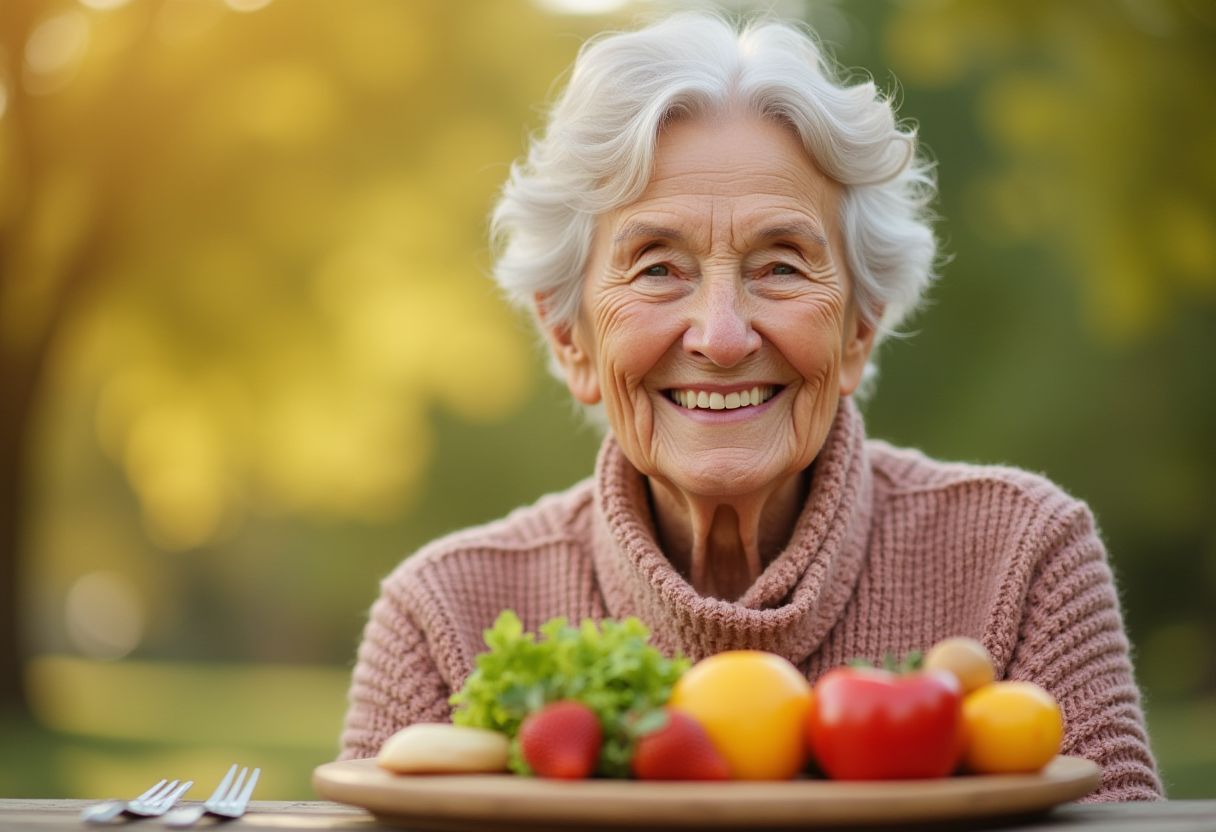 Літні люди готують здорову їжу